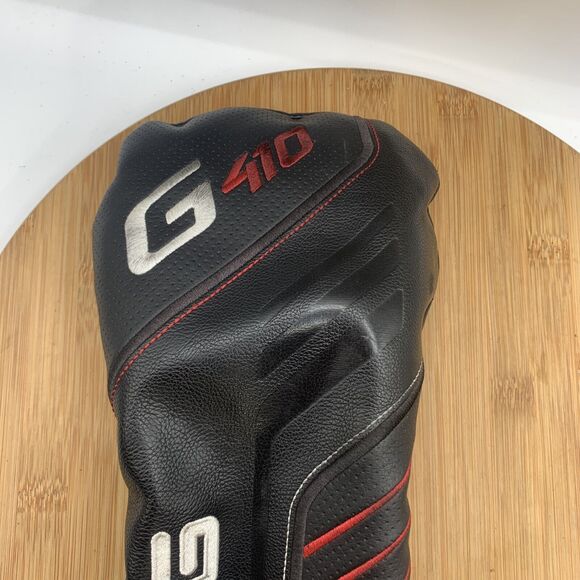Ping G410 Driver Leather Headcover Black Red White - Picture 3 of 6